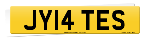 Registration number JY14 TES